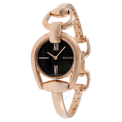 gucci horsebit watch rose gold|gucci horsebit bangle watch.